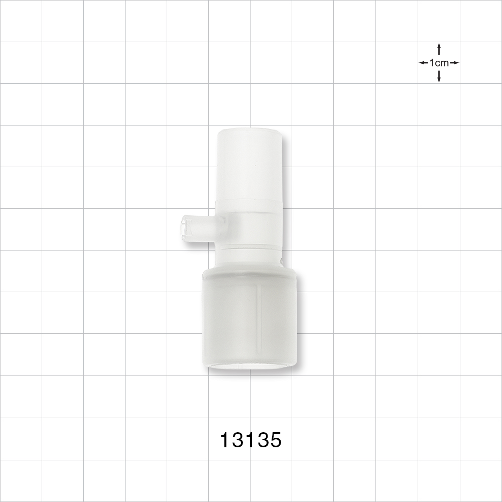 Straight Connector, Tubing Port, Tubing Port Side Port, Natural