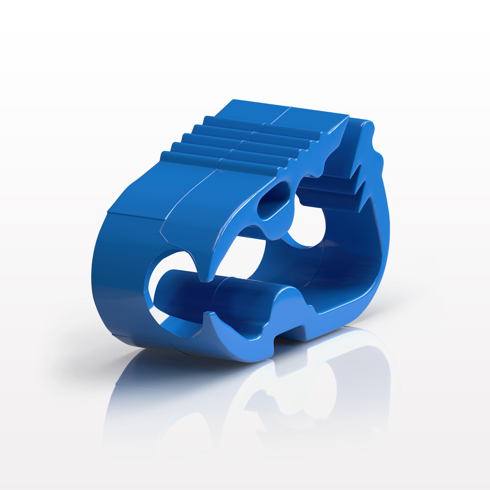 Pinch Clamp, Ratchet-Style, Side-Load, Blue