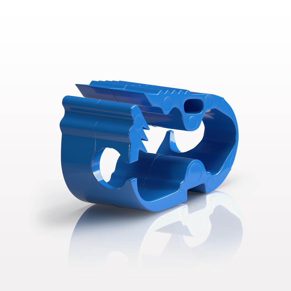 Pinch Clamp, Ratchet-Style, Side-Load, Blue
