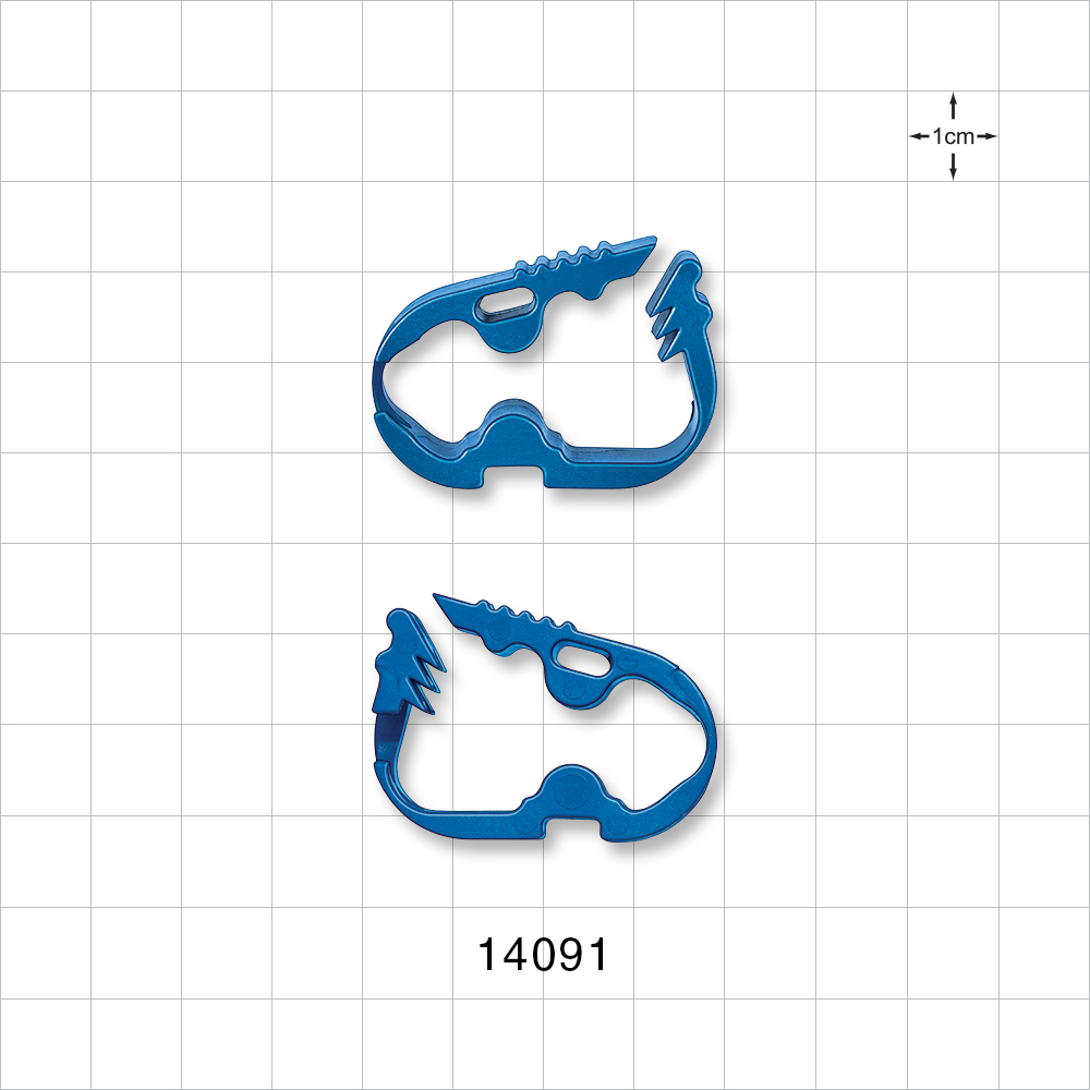 Pinch Clamp, Ratchet-Style, Side-Load, Blue