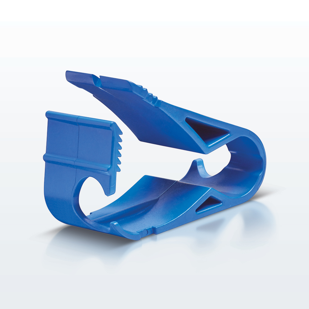 Pinch Clamp, Ratchet-Style, Side-Load, Blue