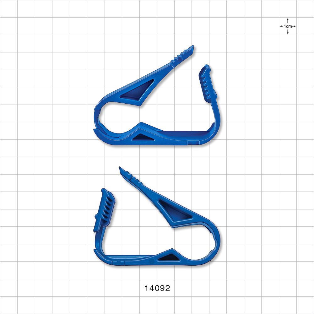 Pinch Clamp, Ratchet-Style, Side-Load, Blue