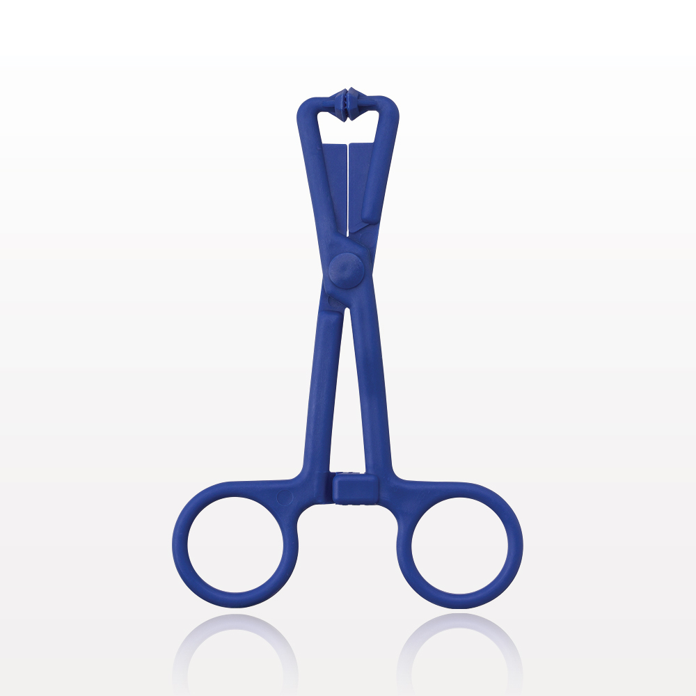Single-Use Locking Forceps, Dark Blue