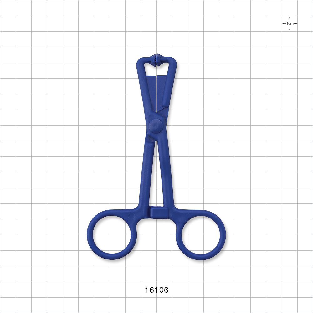 Single-Use Locking Forceps, Dark Blue