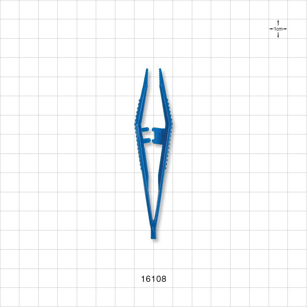 Single-Use Tweezer Forceps, Dark Blue