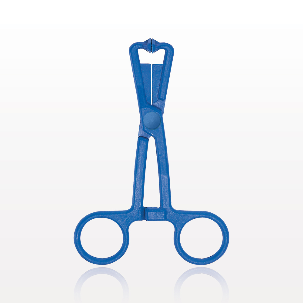 Single-Use Locking Forceps, Blue