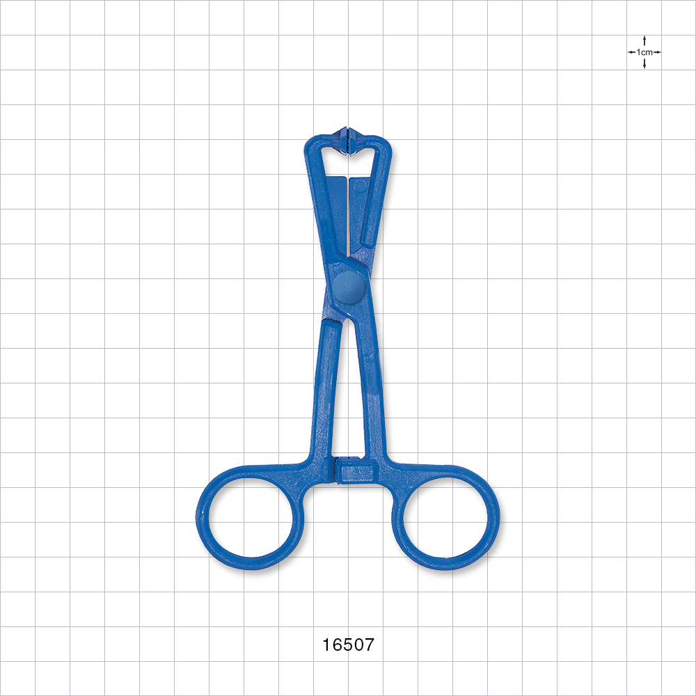 Single-Use Locking Forceps, Blue