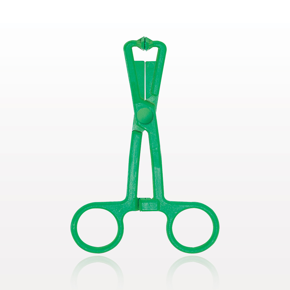 Single-Use Locking Forceps, Green