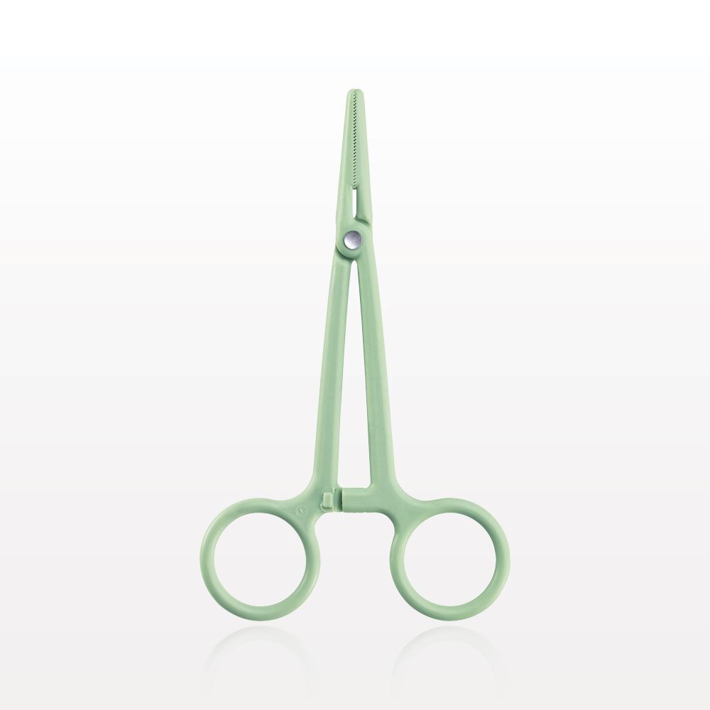 Single-Use Locking Forceps, Green