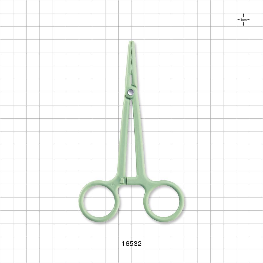 Single-Use Locking Forceps, Green