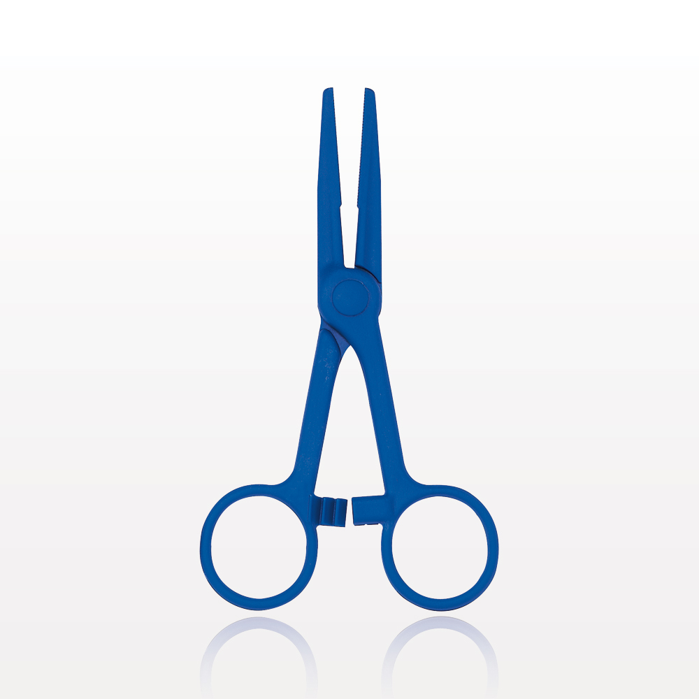 Single-Use Locking Kocher Forceps, Blue