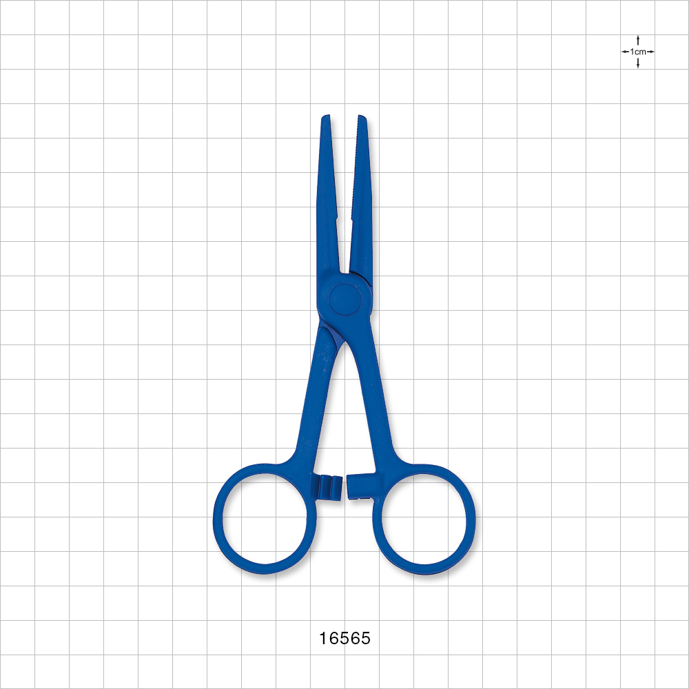 Single-Use Locking Kocher Forceps, Blue