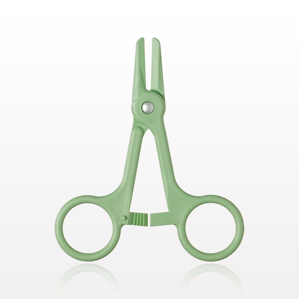Single-Use Locking Forceps, Green