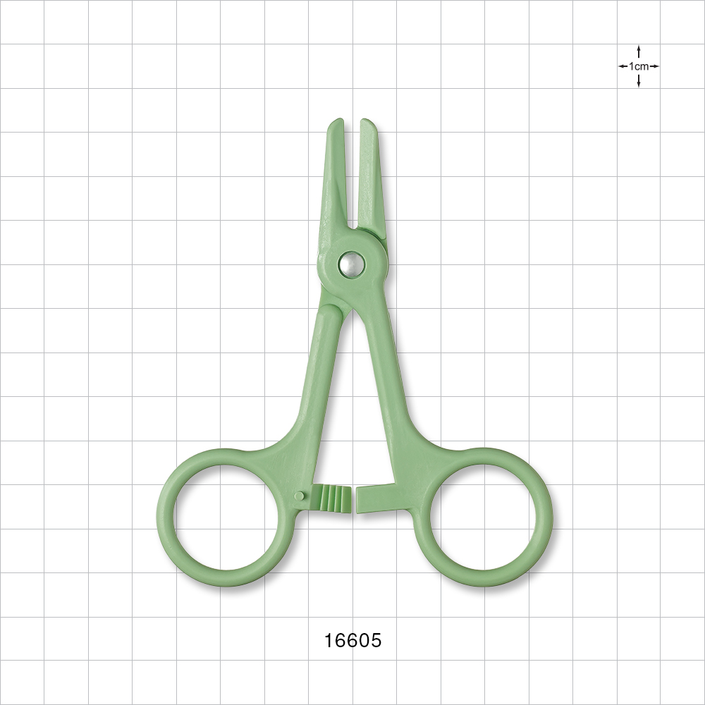 Single-Use Locking Forceps, Green