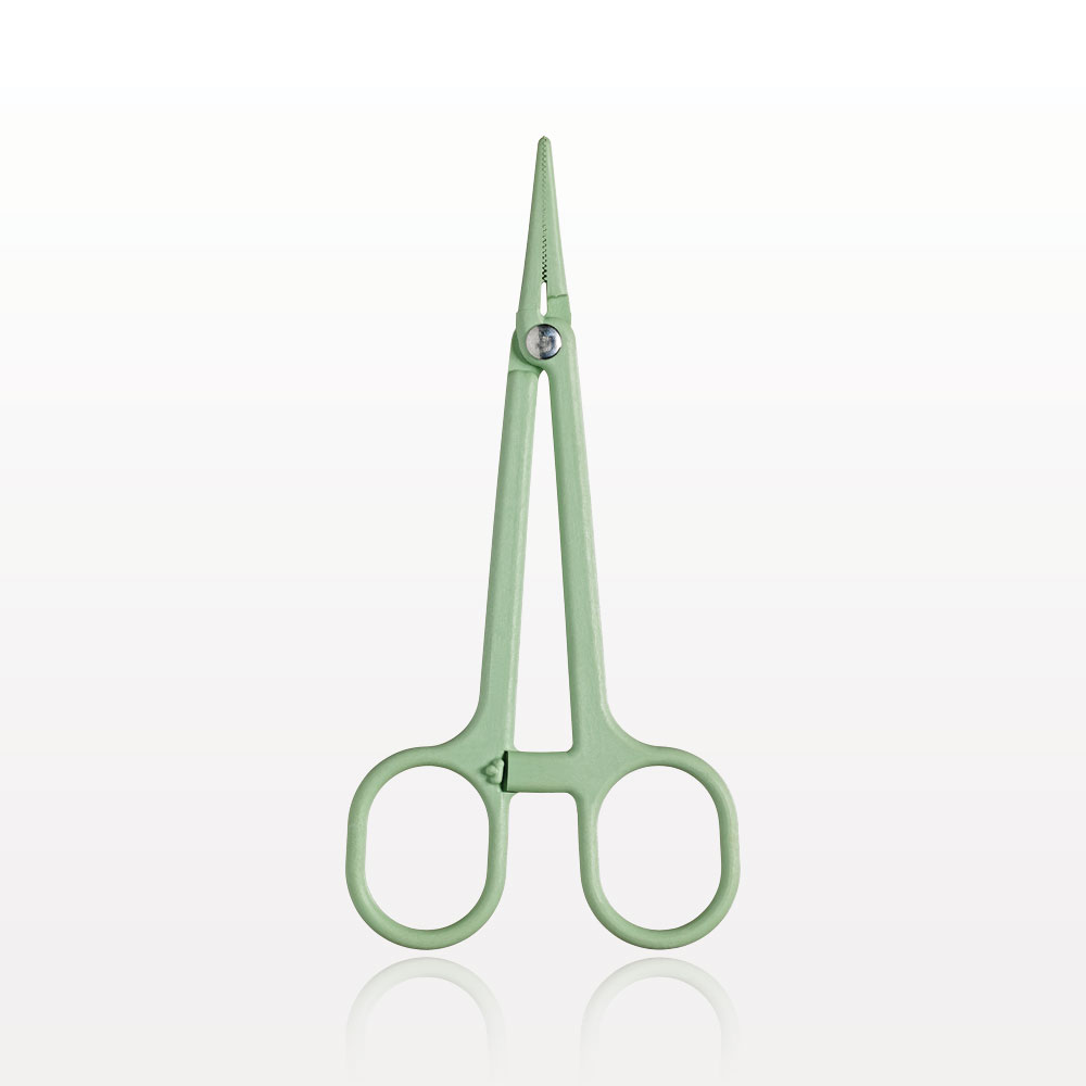 Single-Use Locking Forceps, Green