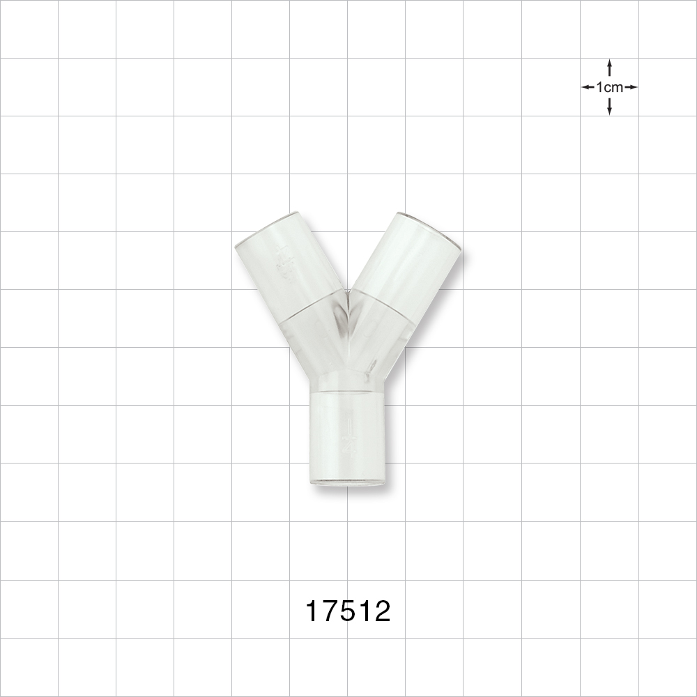 Y Connector, Tubing Ports, Natural