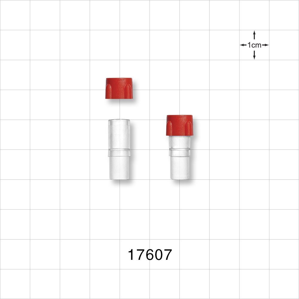 Injection Site Bag Port, Tubing Port, Red