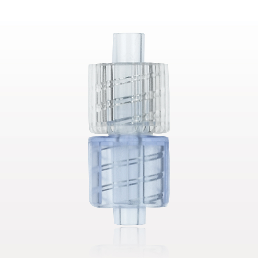 Male Luer Lock to Male Luer Lock w/Spin Lock, Clear