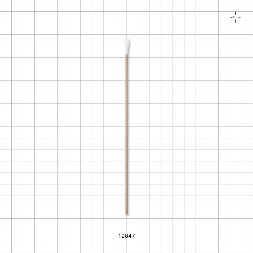 Tightly Wound Round Tip Swab with Wood Handle