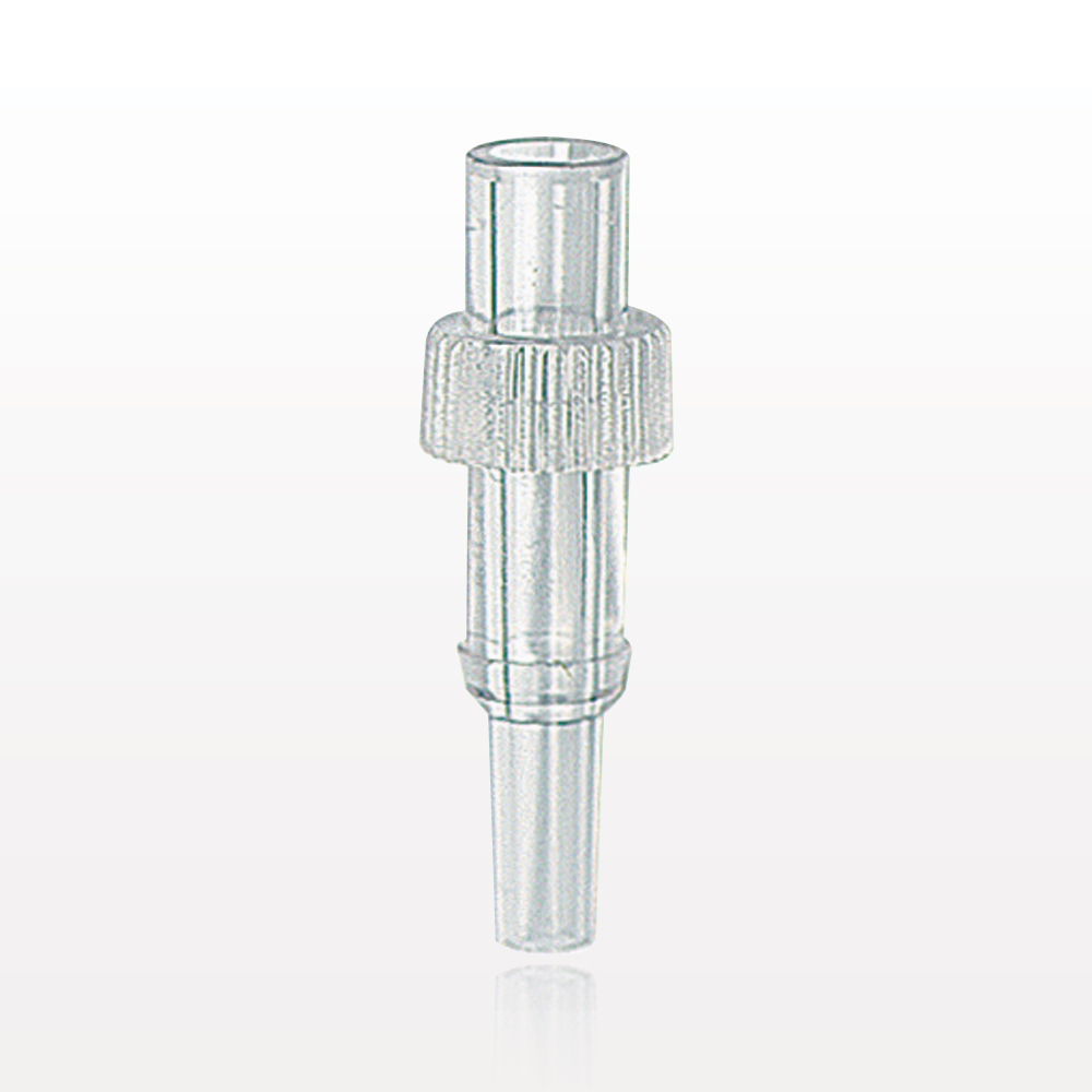 Male Luer Slip, Tubing Port, Clear