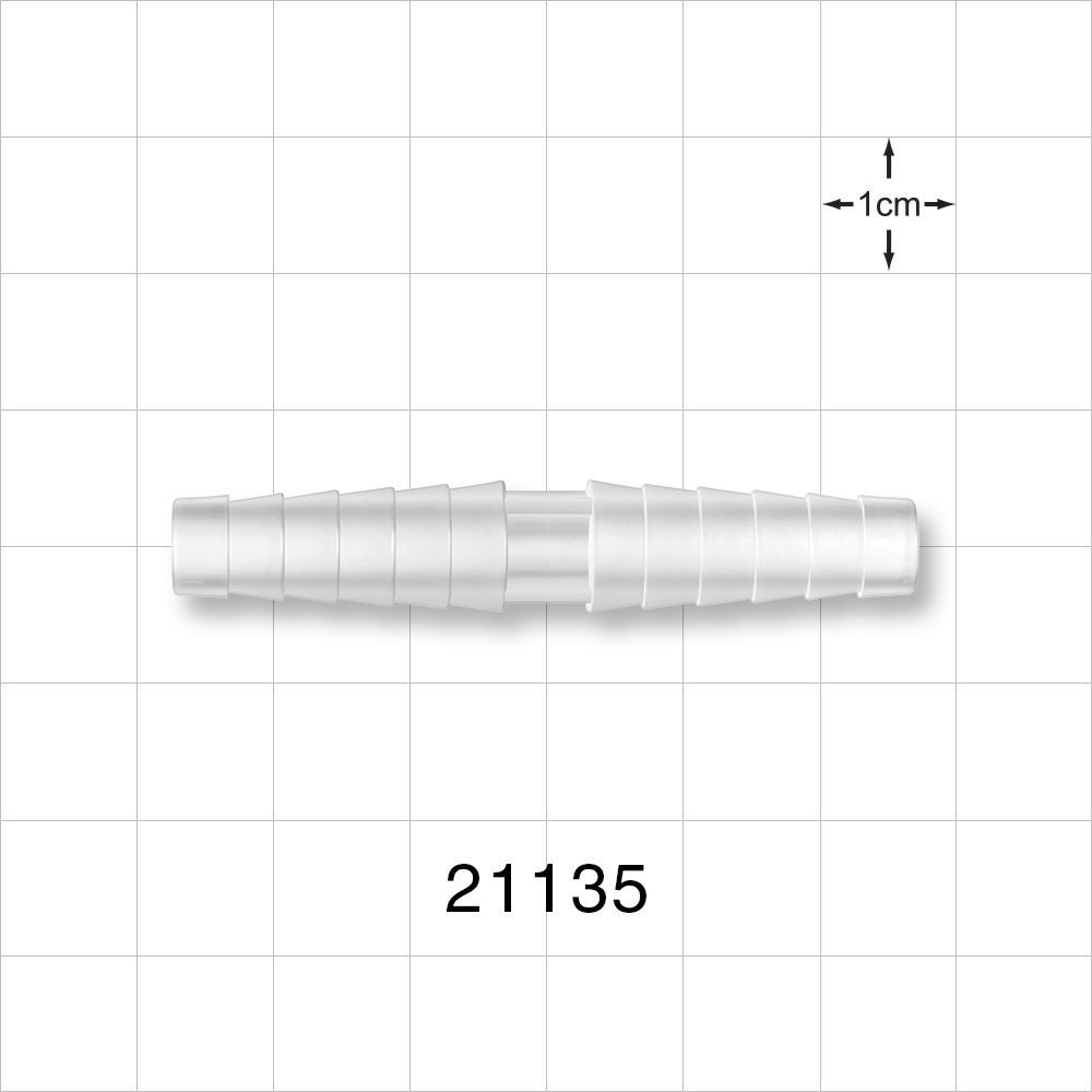 Straight Connector, Barbed, Natural