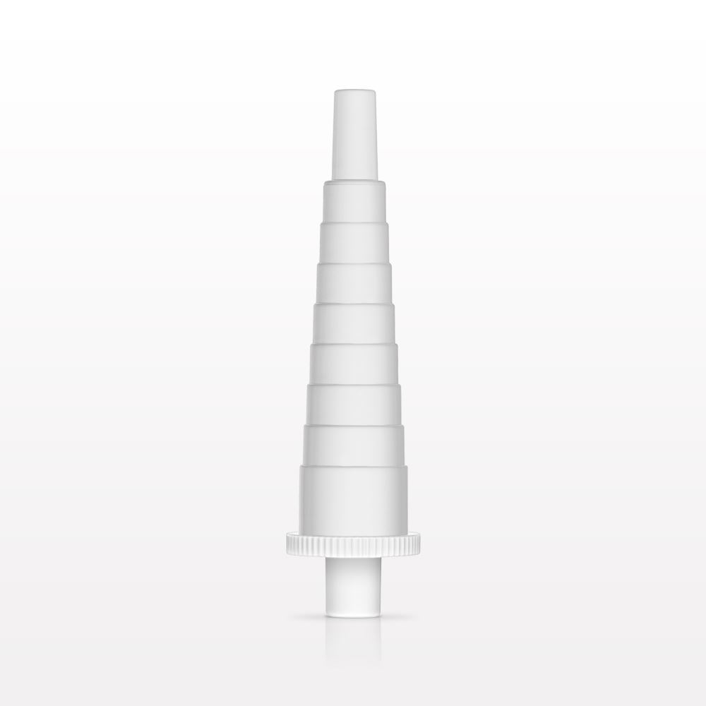 Stepped Connector, White, Male Luer Slip