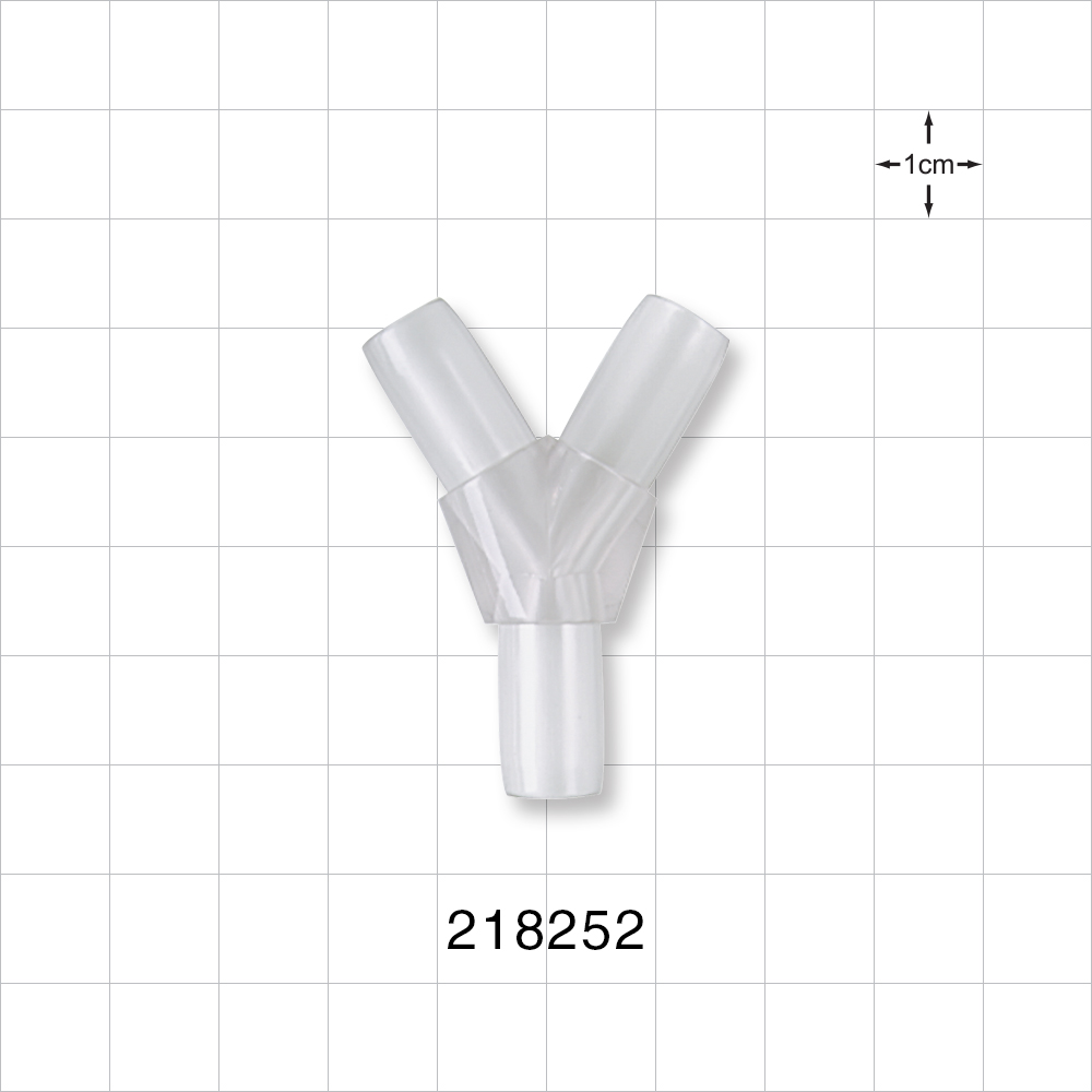 Y Connector, Tubing Ports, Natural