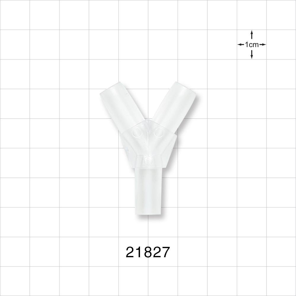 Y Connector, Barbed, Natural