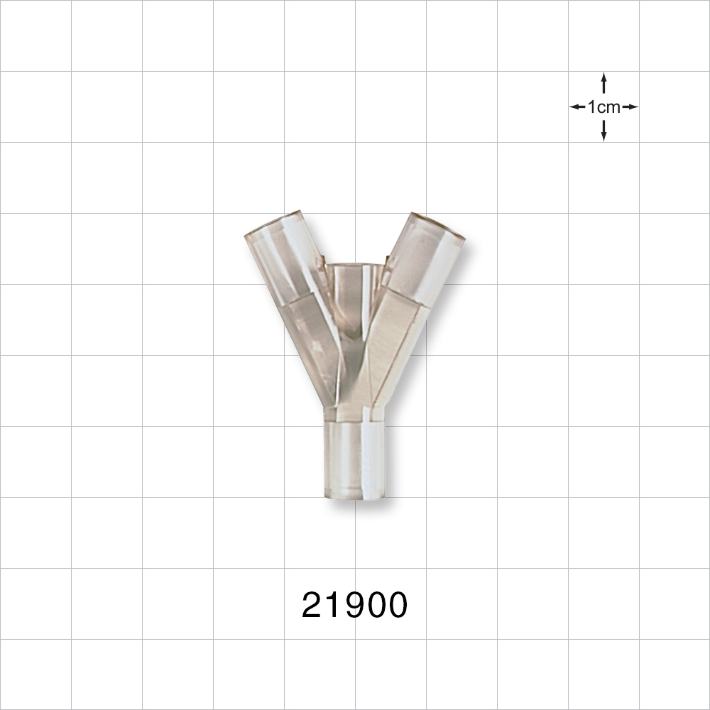 Y Connector, Tubing Ports, Natural