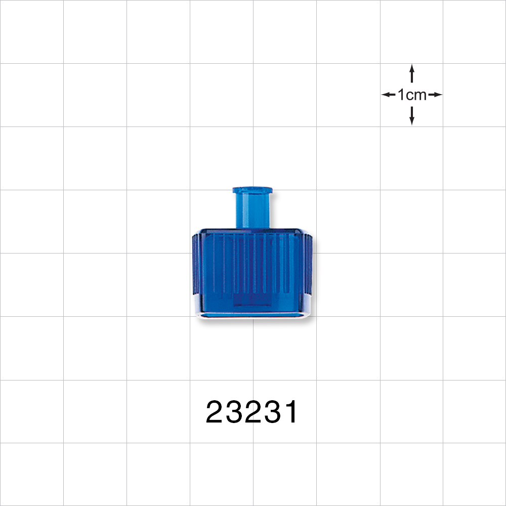 Female Luer Lock, Female Luer Slip, Blue