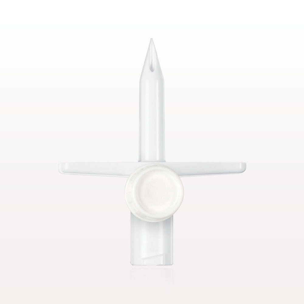 Mini Transfer Spike, Vented with Non-Vented Cap, Female Luer Lock