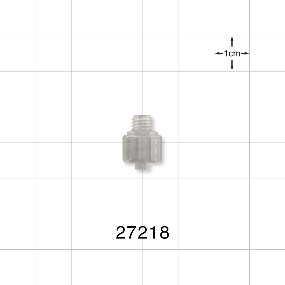 Threaded Connector, Male Luer Lock, Natural