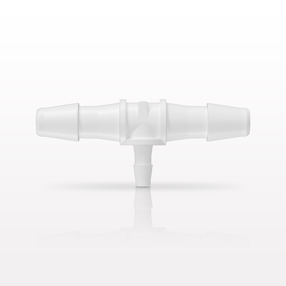 T Connector, Reducer, Barbed, White