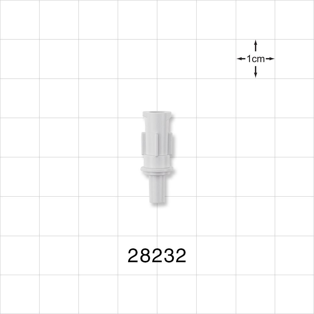 Hydrophilic Filter Hub, Female Luer Lock to Male Luer Slip