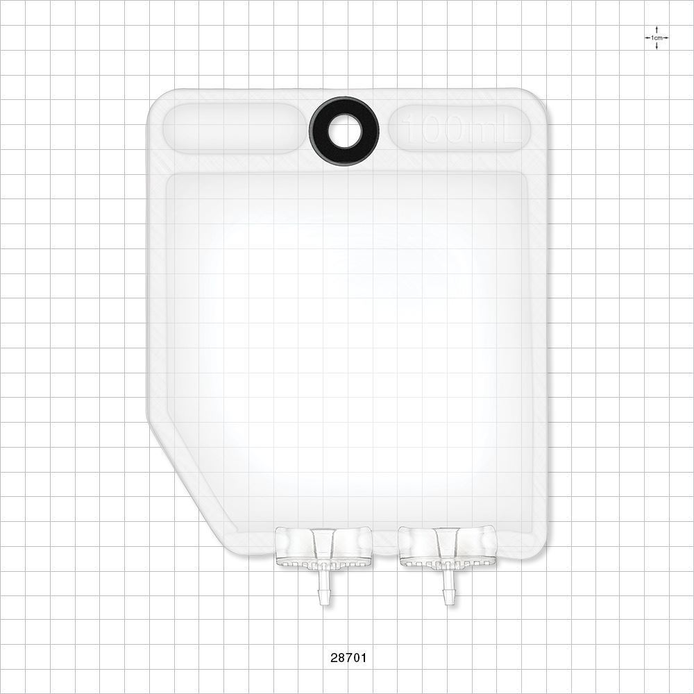 2D Bag Chamber, 2 Ports, Non-Sterile