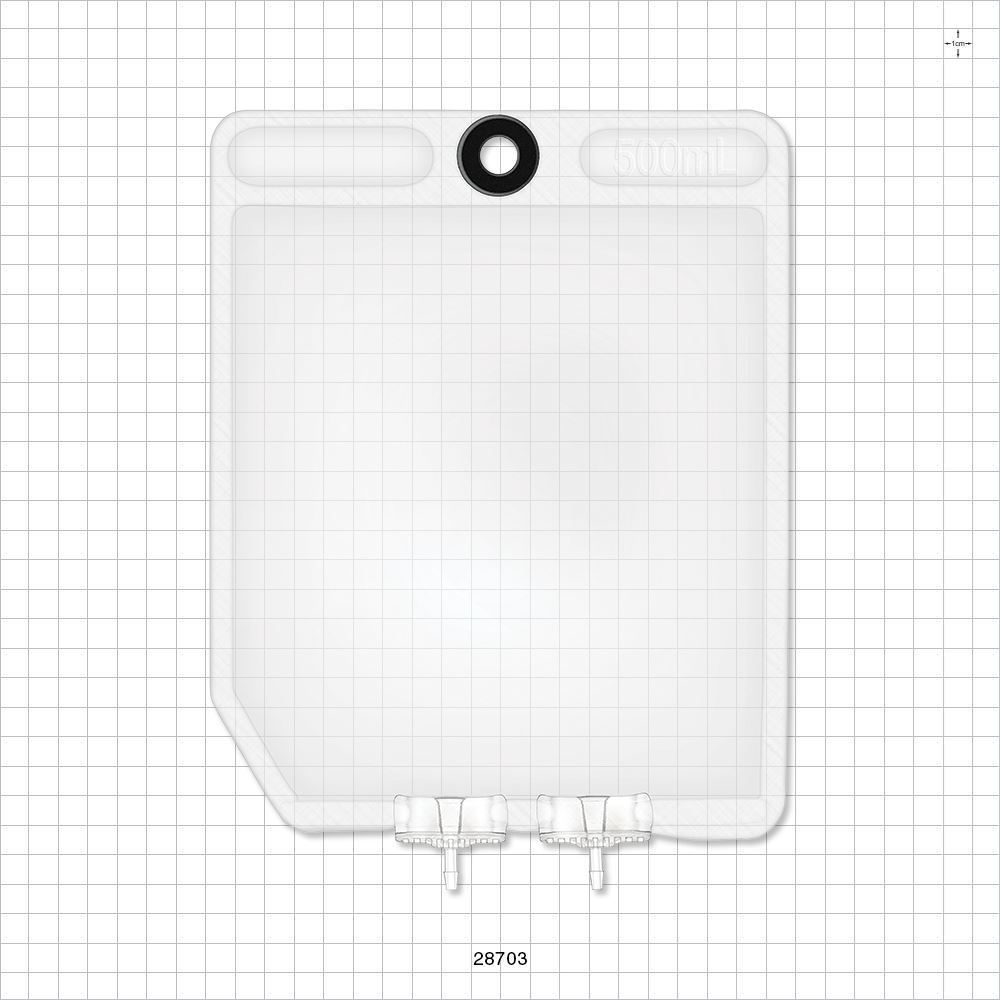 2D Bag Chamber, 2 Ports, Non-Sterile