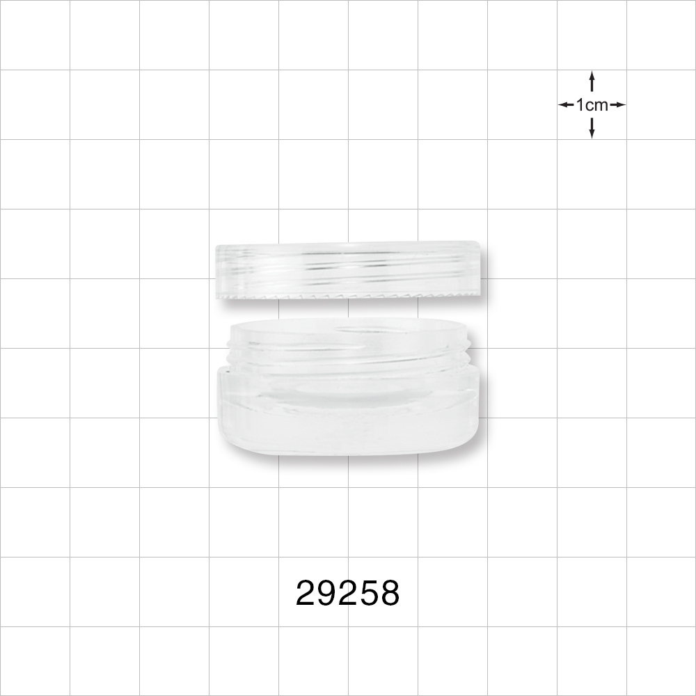 Clear Double Wall Jar & Clear Cap