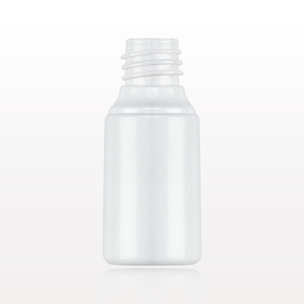15ml White Cylinder Bottle, Bulk Packed