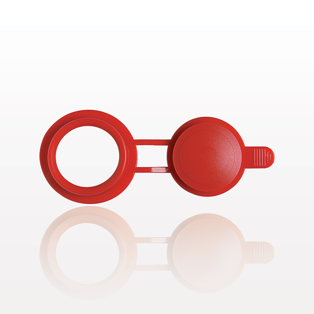 Bag Port Flange with Flat Plate, Red