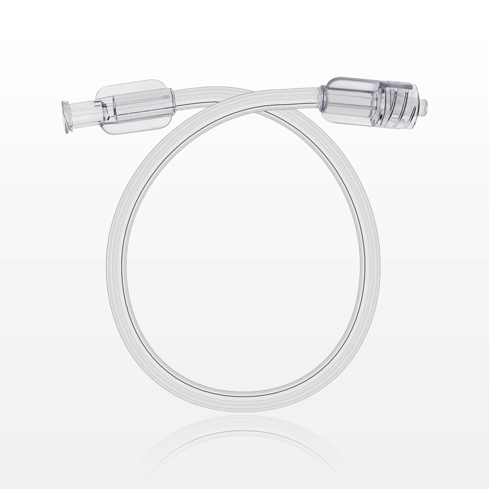 Bonded Non-Braided High Pressure Extension Line, Female Luer Lock, Male Luer Lock