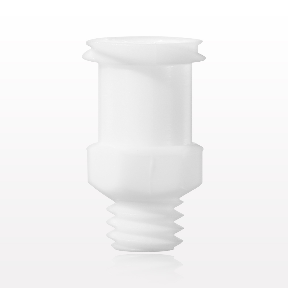 Threaded Connector, Female Luer Lock, White