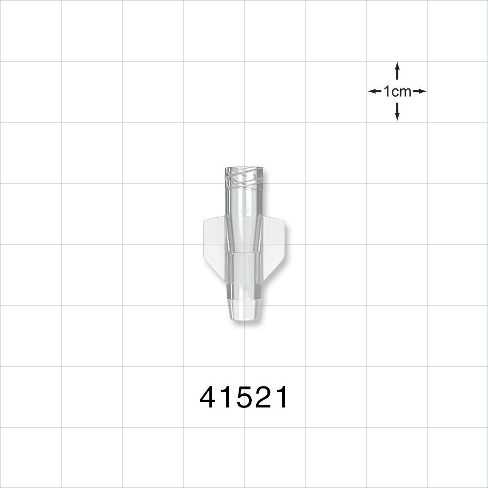 Female Luer Lock, Tubing Port, Clear