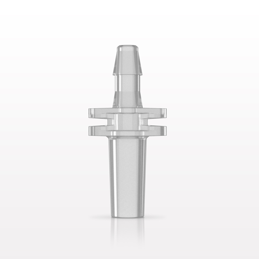 Male Luer Slip, Barbed, Clear