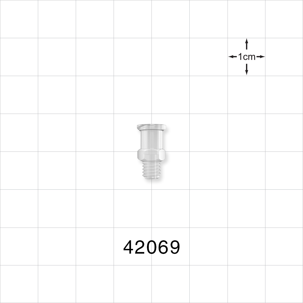 Threaded Connector, Female Luer Lock, Natural