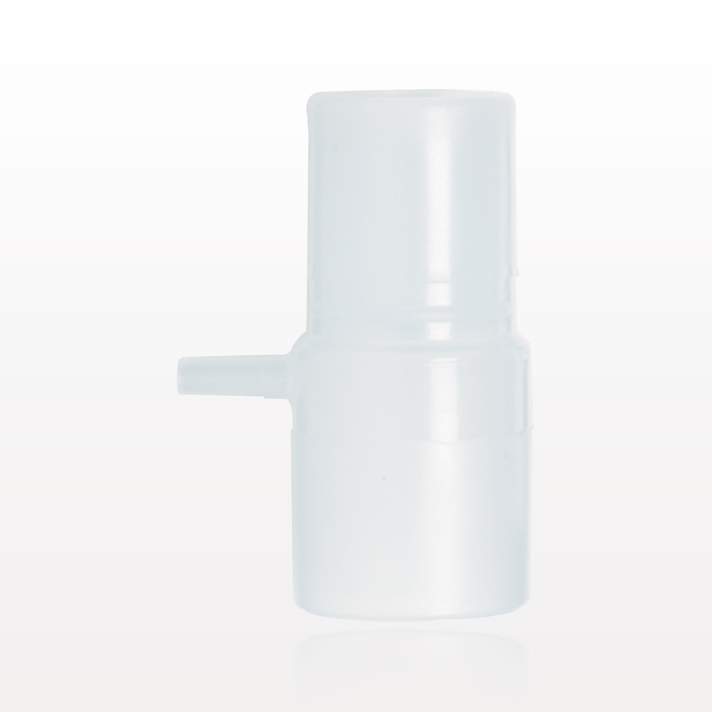 Straight Connector, Tubing port, Tubing Port Side Port, White