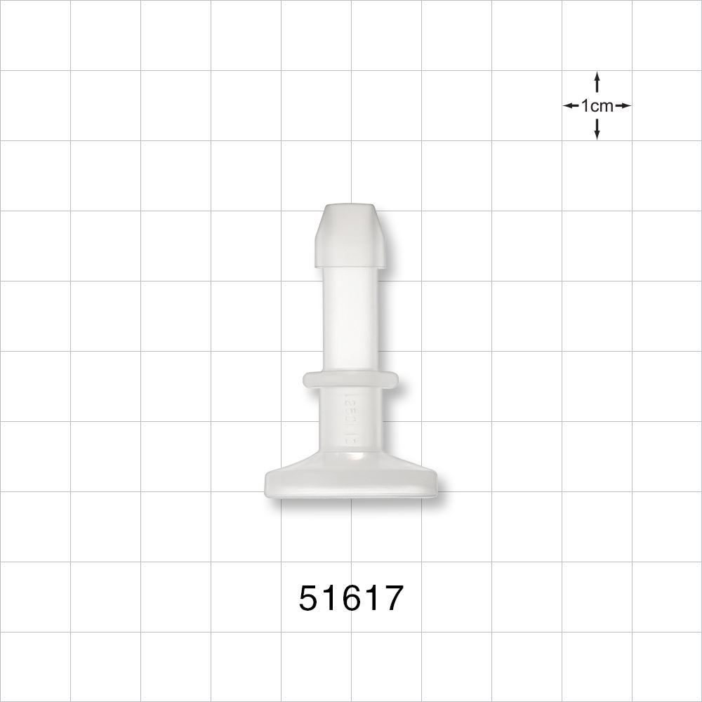 Sanitary Flange, Barbed, Natural