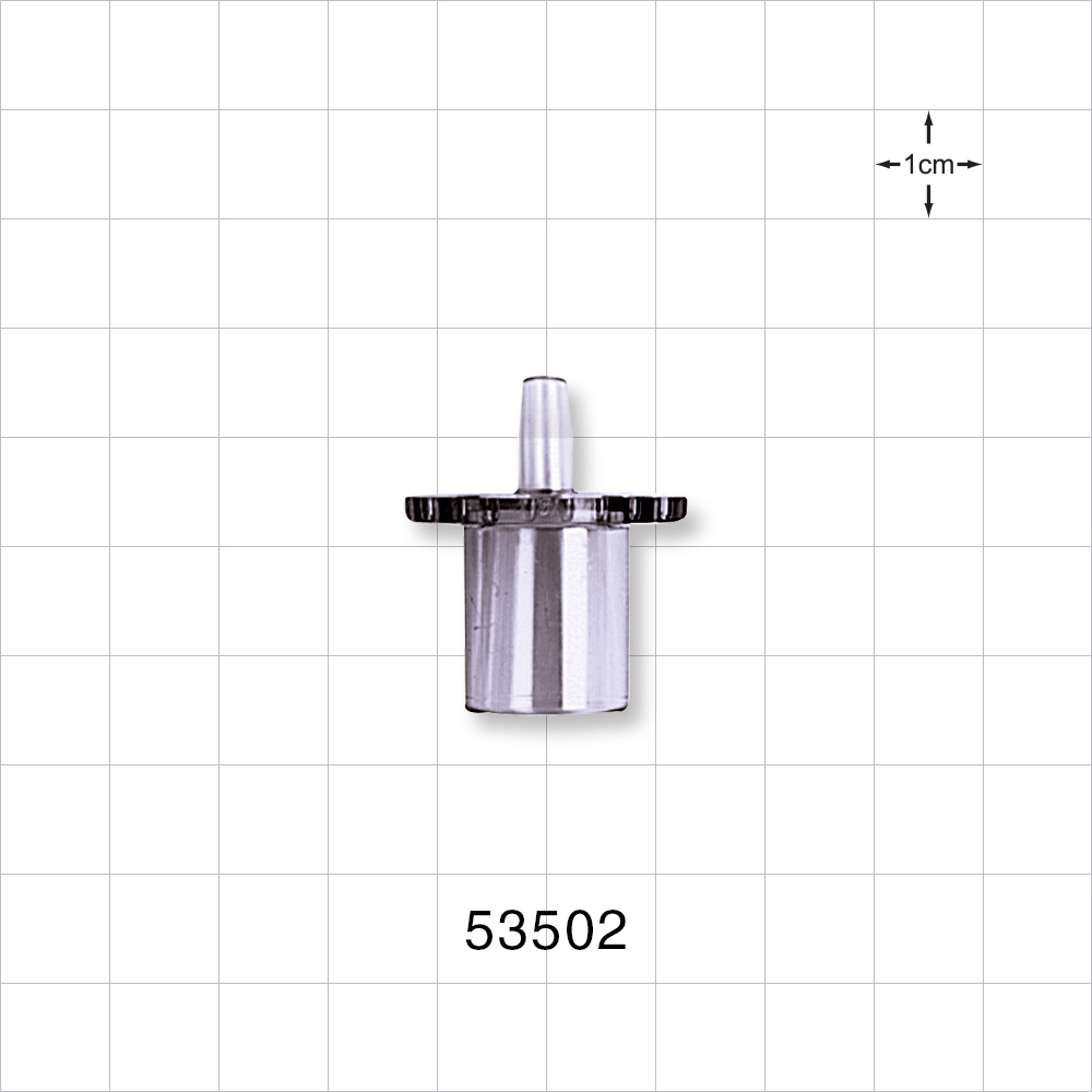 Straight Connector, Reducer, Tubing Port, Clear