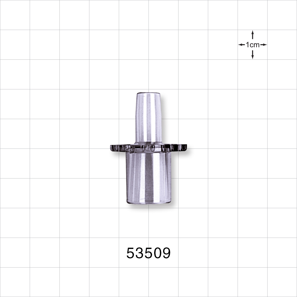 Straight Connector, Reducer, Tubing Port, Clear
