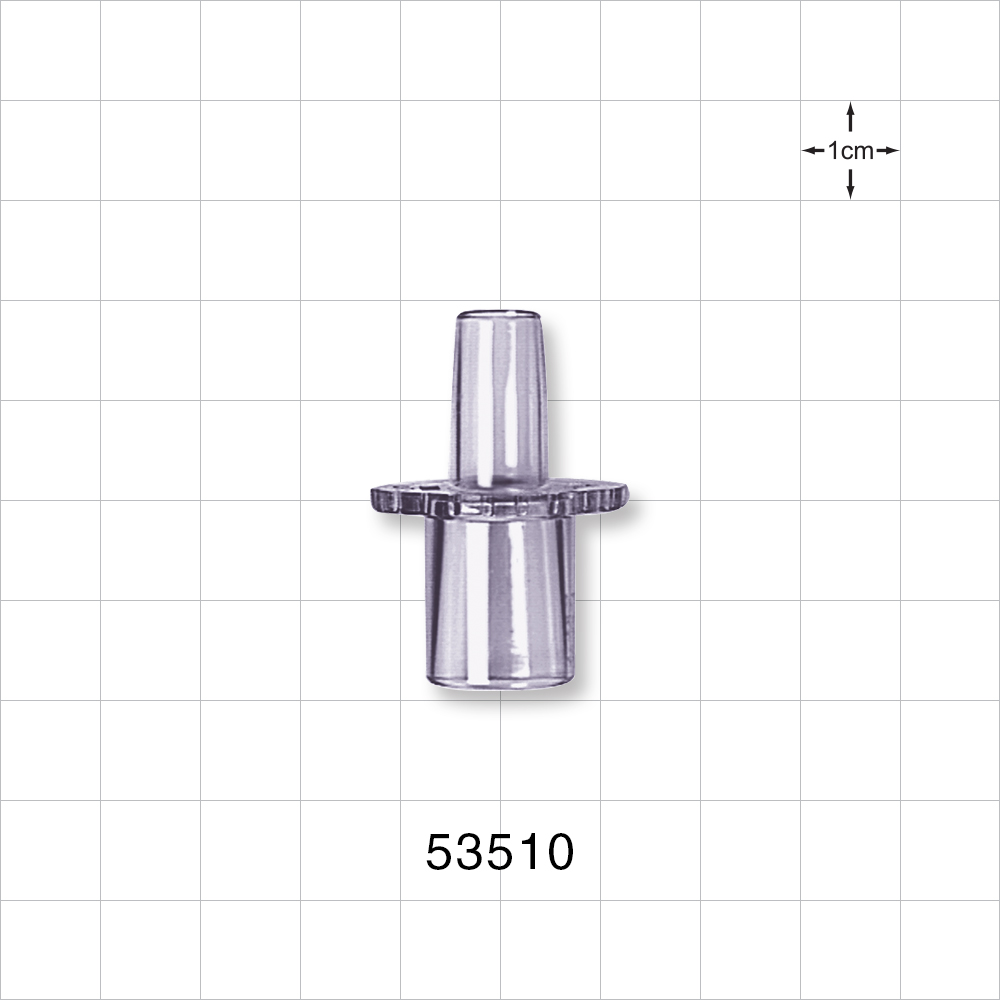Straight Connector, Reducer, Tubing Port, Clear