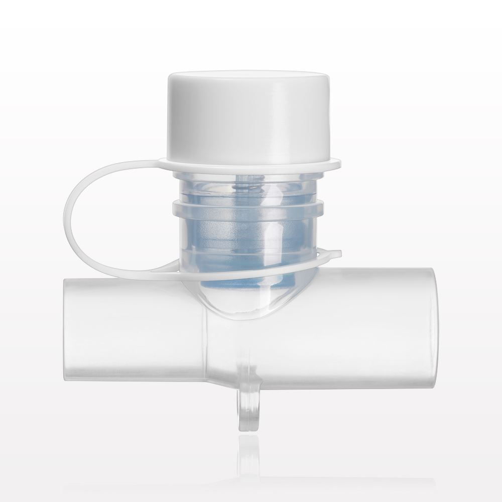 T Connector, Valved with Cap